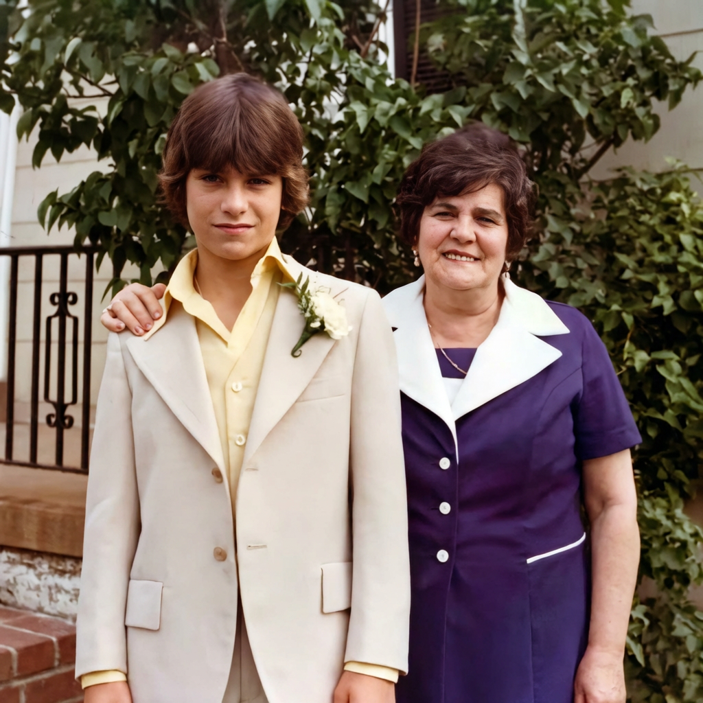 David Kaiser as a young boy with his grandmother